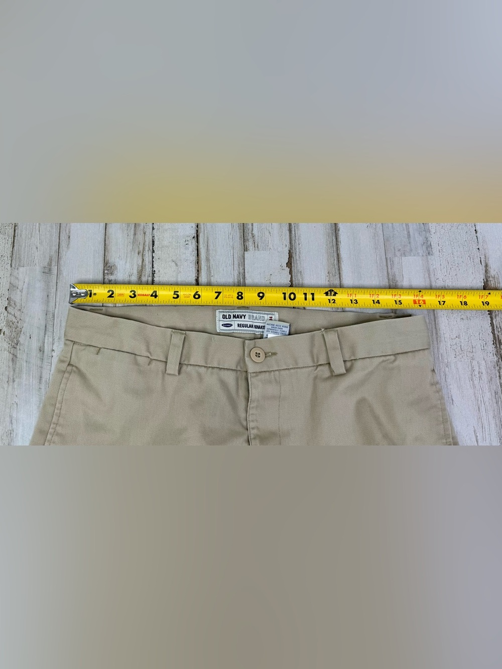 Vintage Old Navy Regular Khaki Beige Chinos Pants Mens 32x31.5 - Picture 6 of 11
